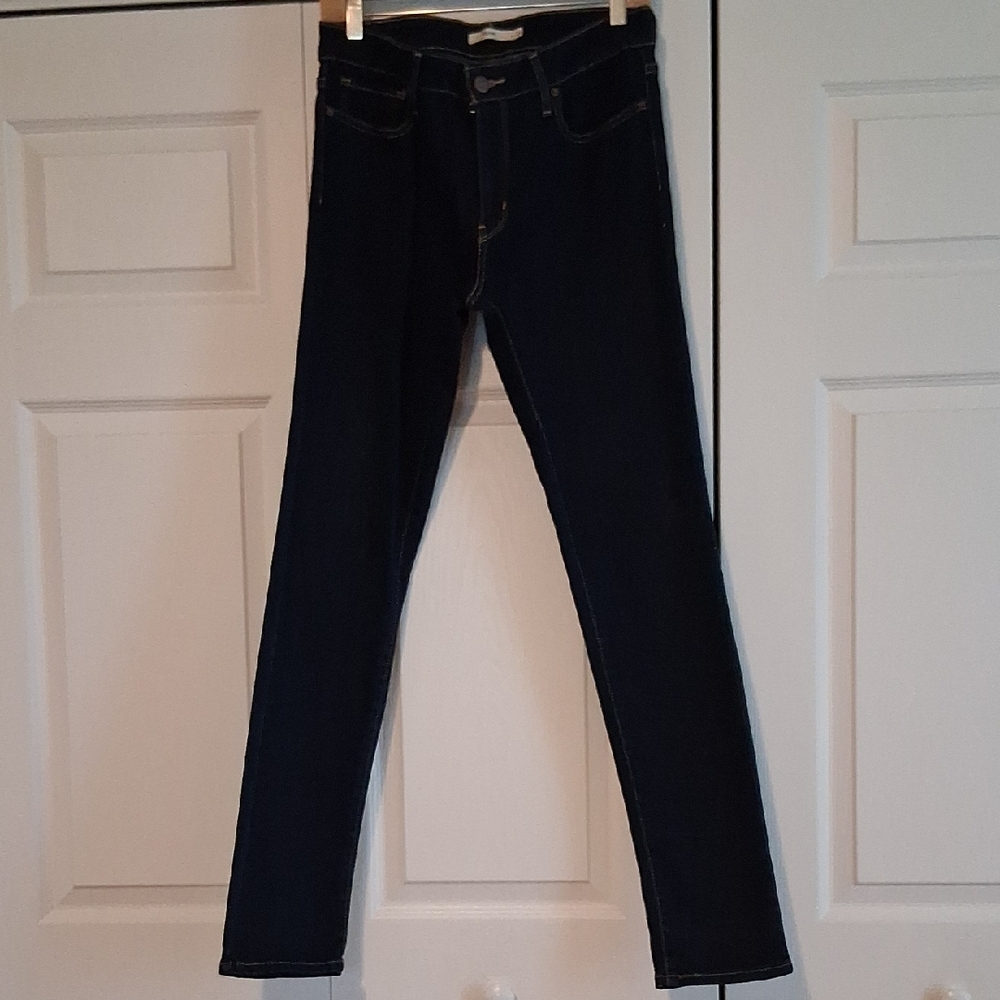 Women's Dark Blue Jeans Slim